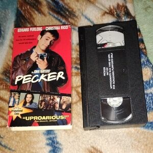Vintage Pecker VHS Movie Tape John Waters RARE SCREENER DEMO Edward Furlong